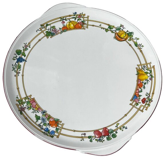MON JARDIN Villeroy & Boch CAKE PLATE 13" Diameter NEW NEVER USED Luxembourg - Picture 1 of 5